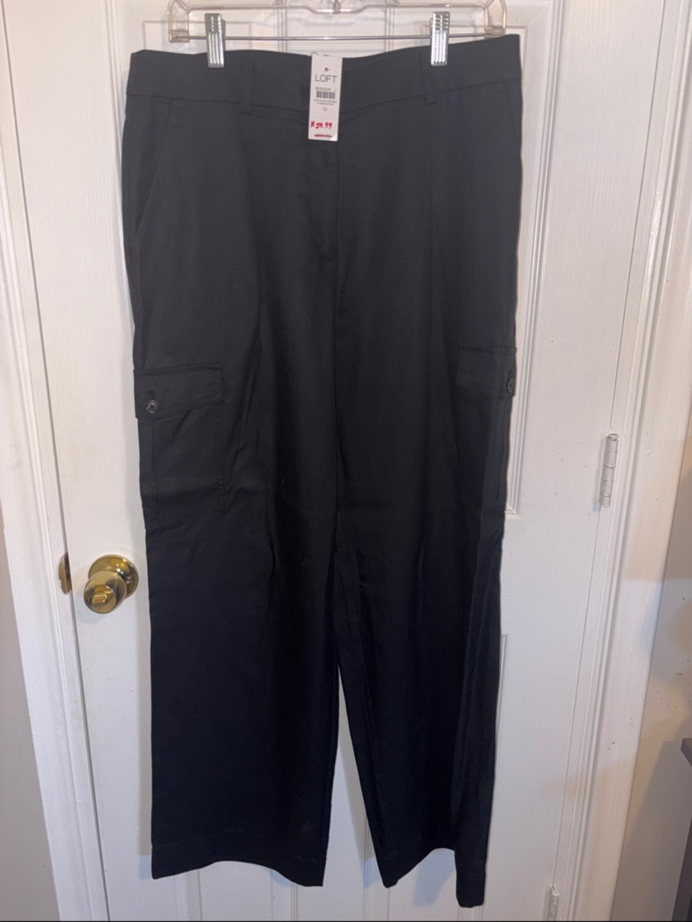 LOFT Black Men's Cargo Trousers